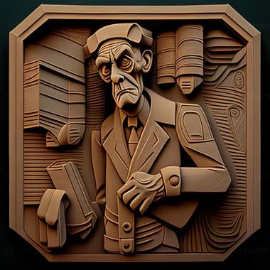 3D model Art Spiegelman (STL)